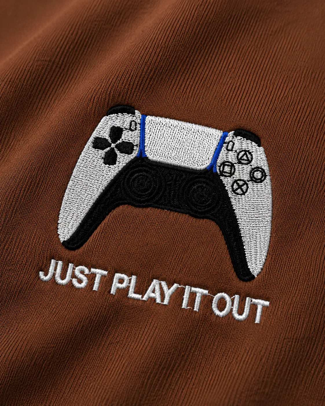 Zellee 'Just Play It Out' Premium Oversized Tee – Rust Terracotta