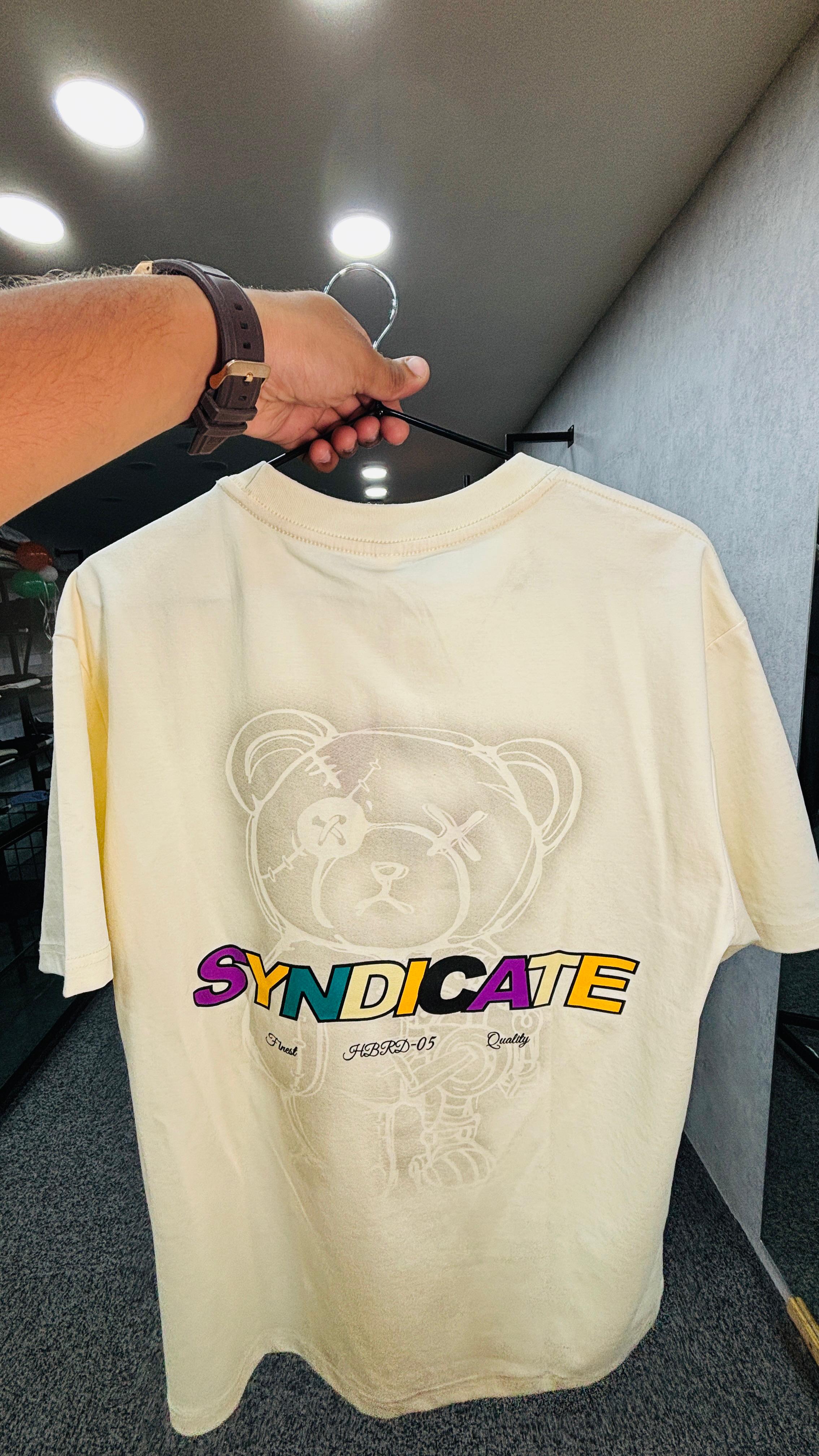 Zellee Imported Oversize Back Printed T-shirt For Mens And Boys(Creme)