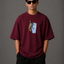Zellee "Vibe Check" High-Density Embroidered Relaxed Fit Oversized T-Shirt