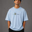 Zellee "Bee Happy" Line-Stitch Relaxed Fit Oversized T-Shirt