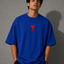 Zellee "Aesthetic Heart" High-Density Embroidered Oversized Relaxed Fit T-Shirt