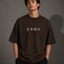Zellee "Monogram Luxe" High-Density Embroidered Oversized Relaxed Fit T-Shirt