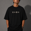 Zellee "Monogram Luxe" High-Density Embroidered Oversized Relaxed Fit T-Shirt
