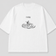 Zellee "I'm Fine" Line-Stitch Relaxed Fit Oversized T-Shirt