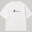 Zellee "Bee Happy" Line-Stitch Relaxed Fit Oversized T-Shirt