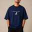 Zellee "Error 404" Pixel-Stitch Relaxed Fit Oversized T-Shirt