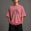 Zellee "Line-Stitch Love Edition" Heavyweight Oversized Relaxed Fit T-Shirt