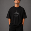 Zellee "Always Smile" Line-Stitch Relaxed Fit Oversized T-Shirt