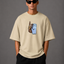 Zellee "Vibe Check" High-Density Embroidered Relaxed Fit Oversized T-Shirt