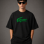 Zellee "Croc Silhouette" limited edition Embroidered Oversized Relaxed Fit T-Shirt