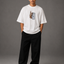Zellee "Vibe Check" High-Density Embroidered Relaxed Fit Oversized T-Shirt
