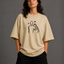 Zellee "Line-Stitch Love Edition" Heavyweight Oversized Relaxed Fit T-Shirt