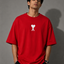 Zellee "Aesthetic Heart" High-Density Embroidered Oversized Relaxed Fit T-Shirt