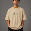 Zellee "Bee Happy" Line-Stitch Relaxed Fit Oversized T-Shirt