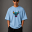 Zellee "Neon Bull" Multi-Stitch Relaxed Fit Oversized T-Shirt