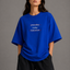 Zellee "Today" Line-Stitch Relaxed Fit Oversized T-Shirt