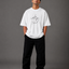 Zellee "Always Smile" Line-Stitch Relaxed Fit Oversized T-Shirt
