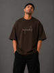 Zellee "Mindset" Oversized Embroidered Relaxed Fit T-Shirt