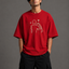 Zellee "Line-Stitch Love Edition" Heavyweight Oversized Relaxed Fit T-Shirt