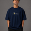 Zellee "Bee Happy" Line-Stitch Relaxed Fit Oversized T-Shirt