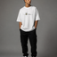 Zellee "Bee Happy" Line-Stitch Relaxed Fit Oversized T-Shirt