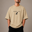 Zellee "Error 404" Pixel-Stitch Relaxed Fit Oversized T-Shirt