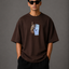 Zellee "Vibe Check" High-Density Embroidered Relaxed Fit Oversized T-Shirt