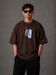 Zellee "Vibe Check" High-Density Embroidered Relaxed Fit Oversized T-Shirt