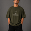 Zellee "I'm Fine" Line-Stitch Relaxed Fit Oversized T-Shirt