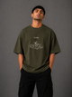 Zellee "I'm Fine" Line-Stitch Relaxed Fit Oversized T-Shirt