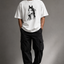 Zellee "Ink-Stitch Horse" Heavyweight Oversized Relaxed Fit T-Shirt