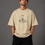 Zellee "I'm Fine" Line-Stitch Relaxed Fit Oversized T-Shirt