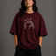 Zellee "Line-Stitch Love Edition" Heavyweight Oversized Relaxed Fit T-Shirt