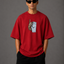 Zellee "Vibe Check" High-Density Embroidered Relaxed Fit Oversized T-Shirt