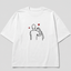Zellee "Line-Stitch Love Edition" Heavyweight Oversized Relaxed Fit T-Shirt