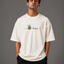 Zellee "Bee Happy" Line-Stitch Relaxed Fit Oversized T-Shirt