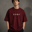 Zellee "Monogram Luxe" High-Density Embroidered Oversized Relaxed Fit T-Shirt