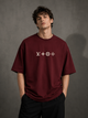 Zellee "Monogram Luxe" High-Density Embroidered Oversized Relaxed Fit T-Shirt