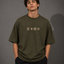 Zellee "Monogram Luxe" High-Density Embroidered Oversized Relaxed Fit T-Shirt