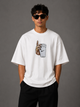 Zellee "Vibe Check" High-Density Embroidered Relaxed Fit Oversized T-Shirt