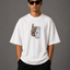 Zellee "Vibe Check" High-Density Embroidered Relaxed Fit Oversized T-Shirt
