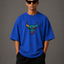 Zellee "Neon Bull" Multi-Stitch Relaxed Fit Oversized T-Shirt