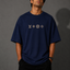 Zellee "Monogram Luxe" High-Density Embroidered Oversized Relaxed Fit T-Shirt