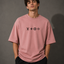 Zellee "Monogram Luxe" High-Density Embroidered Oversized Relaxed Fit T-Shirt