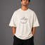 Zellee "Always Smile" Line-Stitch Relaxed Fit Oversized T-Shirt