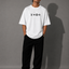 Zellee "Monogram Luxe" High-Density Embroidered Oversized Relaxed Fit T-Shirt