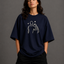 Zellee "Line-Stitch Love Edition" Heavyweight Oversized Relaxed Fit T-Shirt