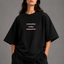 Zellee "Today" Line-Stitch Relaxed Fit Oversized T-Shirt
