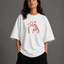 Zellee "Line-Stitch Love Edition" Heavyweight Oversized Relaxed Fit T-Shirt