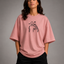 Zellee "Line-Stitch Love Edition" Heavyweight Oversized Relaxed Fit T-Shirt